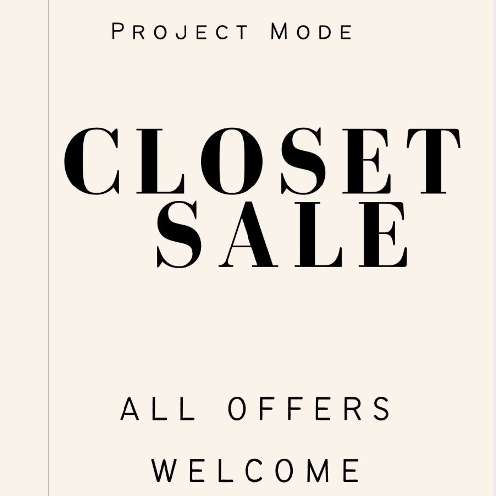 Closet Sale! All offers welcome!